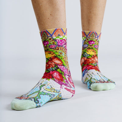 Ikat Printed  Socks for Her