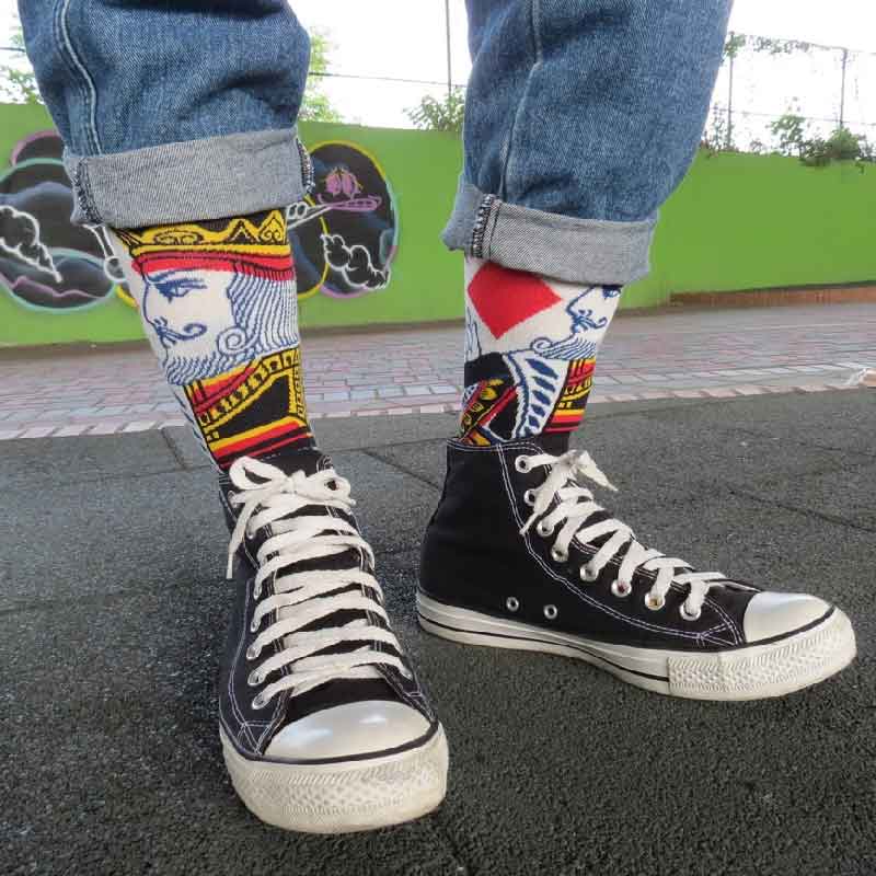 Poker Card King Socks for Him
