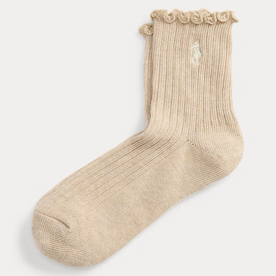 Ruffled-Cuff Ankle Socks for Her