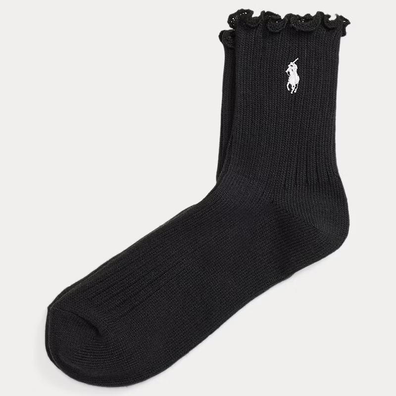 Ruffled-Cuff Ankle Socks for Her