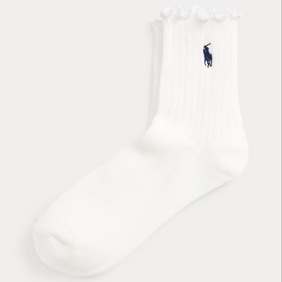 Ruffled-Cuff Ankle Socks for Her