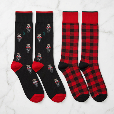 Polo Mini Bear & Plaid 2-Pack