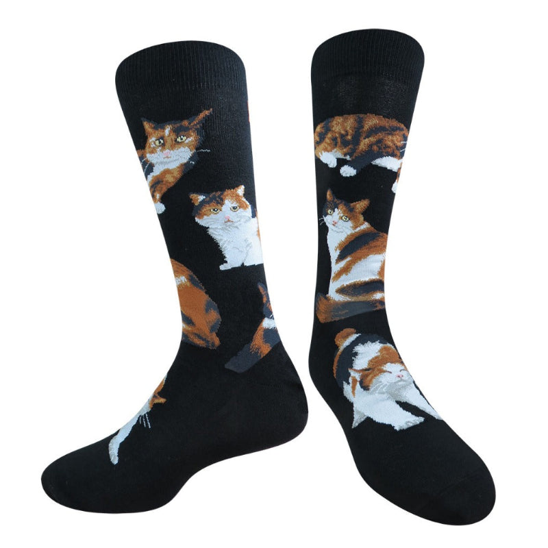 Chaussettes de chat calico pour lui