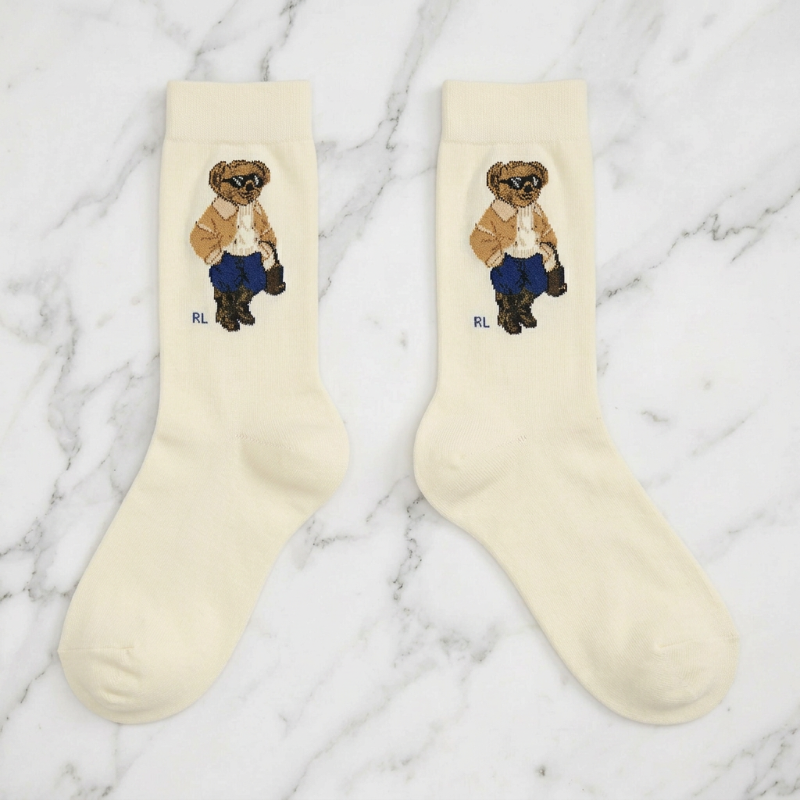 Winter Polo Bear Socks for Her
