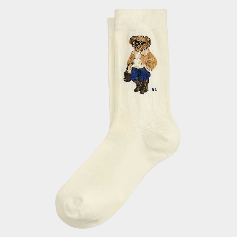 Chaussettes en mélange de coton à col polo