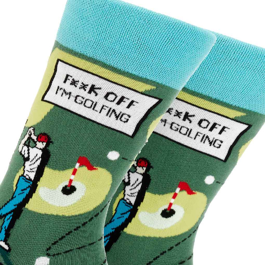 men's socks - F**K Off I'm Golfing