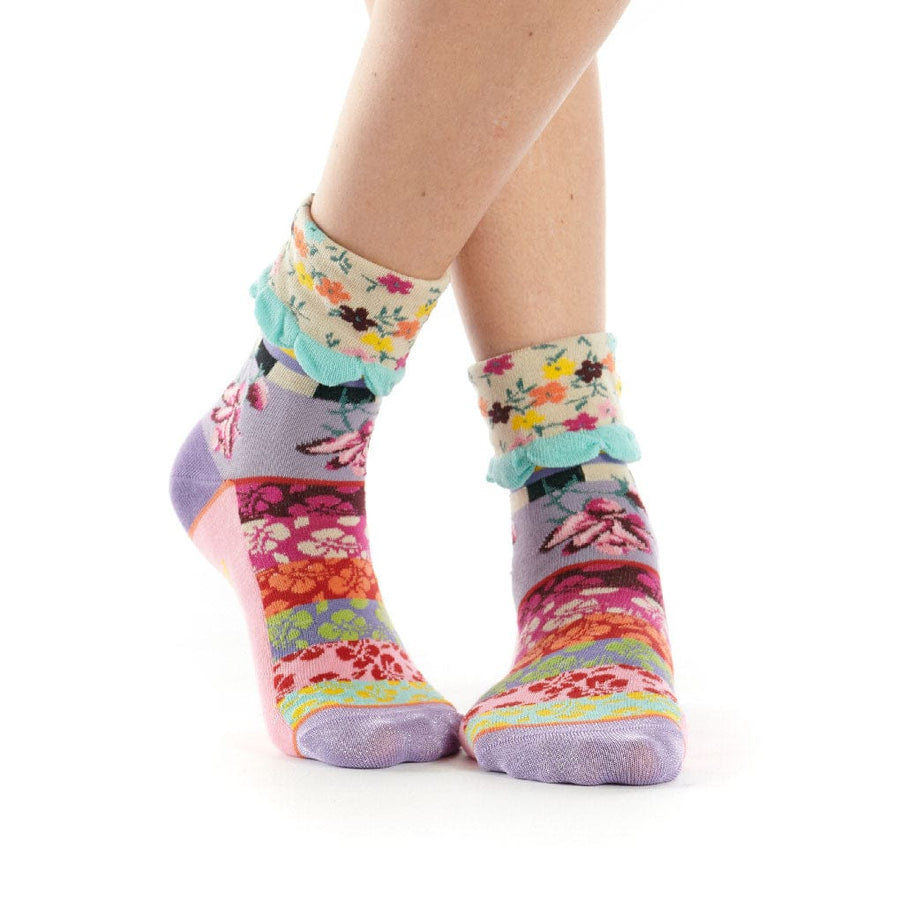 Rose Tremeire Turn Back Cuff Socks for Her