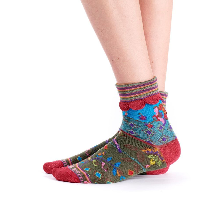 Chaussettes Paradisier  revers pour Elle