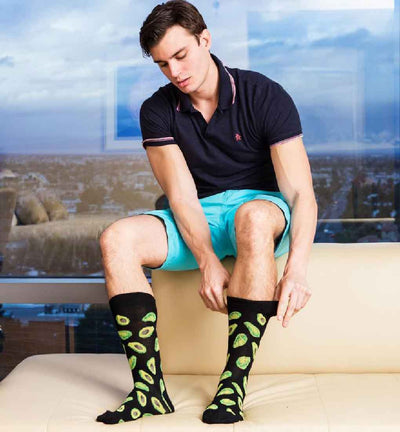 men's socks - avocado