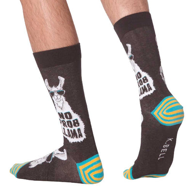men's socks - No Prob Llama