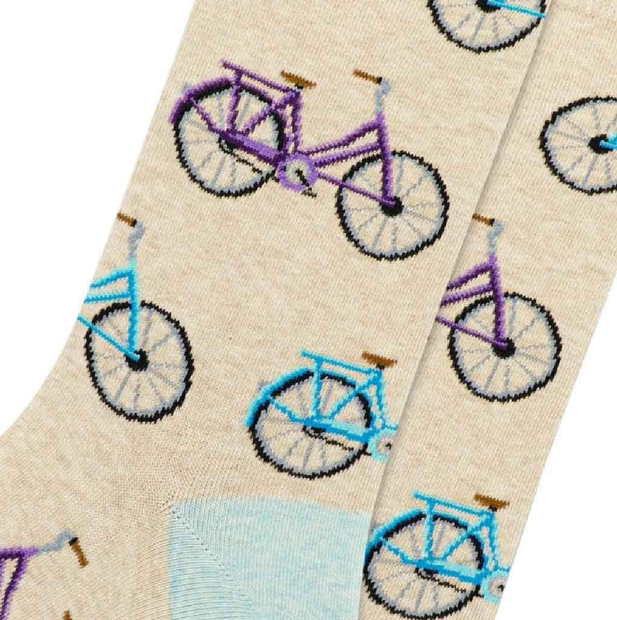 women's socks - bicycles