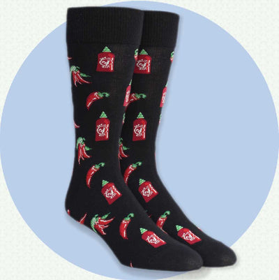 men's socks - Hot Stuff Sriracha
