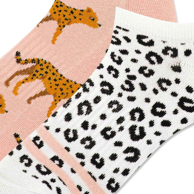 women's socks - Cheetah Low Cut Socks