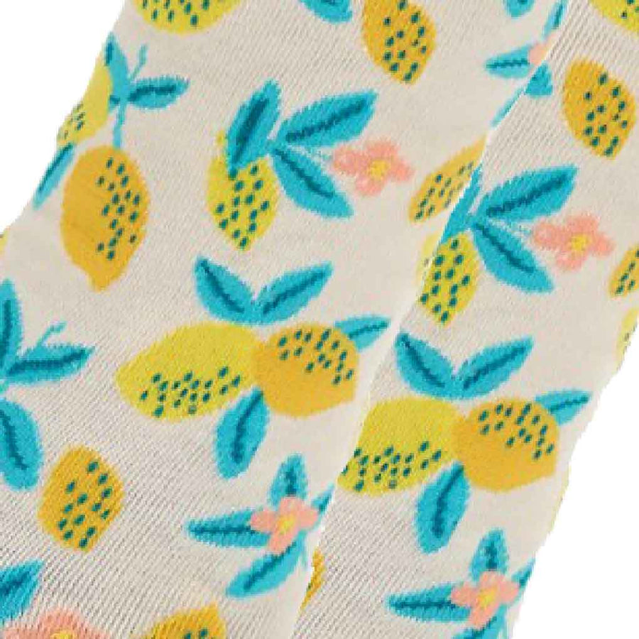 women's socks - lemons