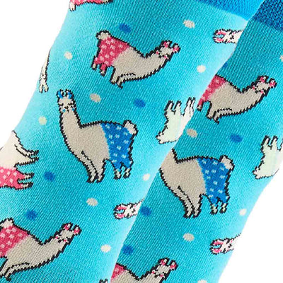 women's socks - Llamas in Pajamas