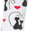 women's socks - love cats