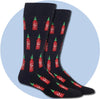 men's socks - Hot Sauce