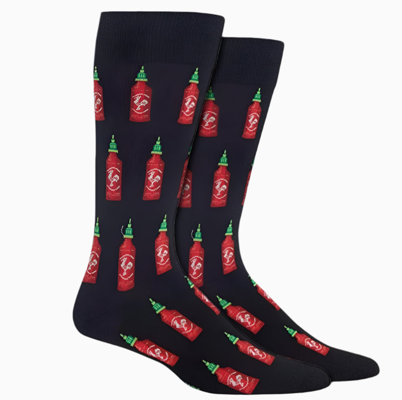 men's socks - Hot Sauce