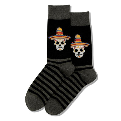 Sombrero Sugar Skull Socks