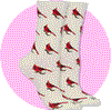 women's socks - cardinals