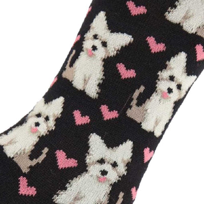 women's socks - puppy love