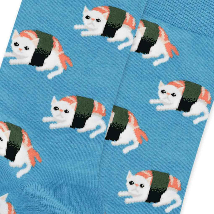 men's socks - sushi cat