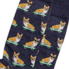 men's socks - Skateboarding Corgi